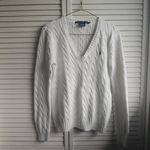 Ralph Lauren Sport white sweater